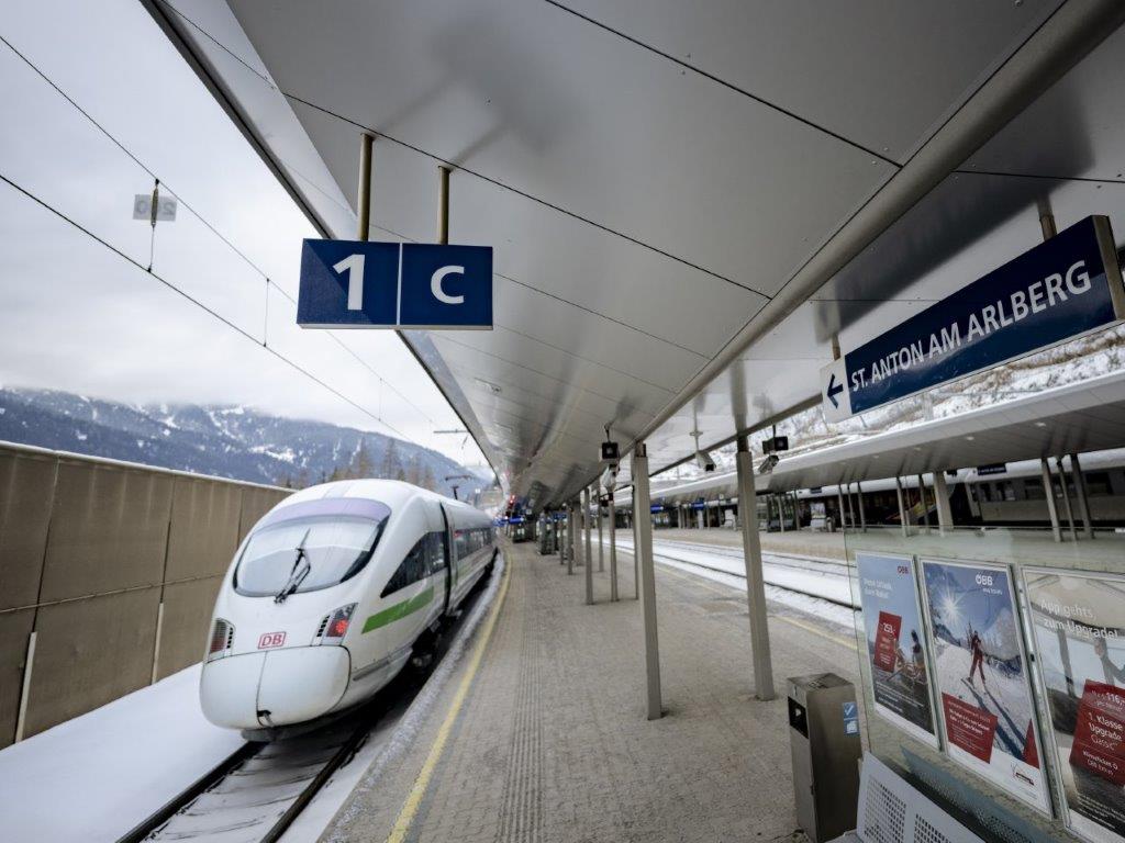 ICE-Bahnhof, Skifahren, Sankt Anton, Klimawandel, Nachhaltigkeit